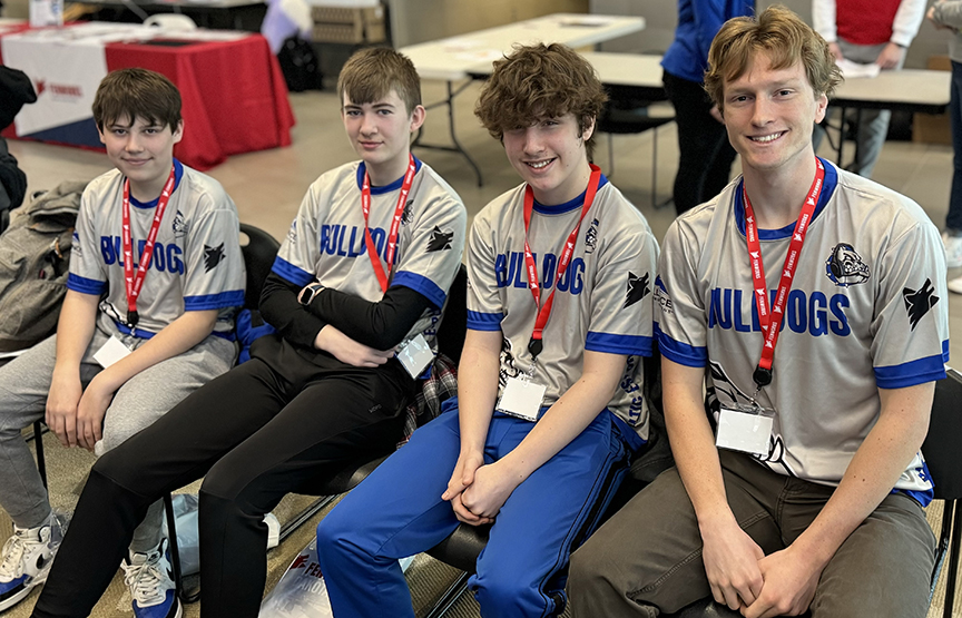 The Baltic High School esports team competes in the 2024 state tournament.